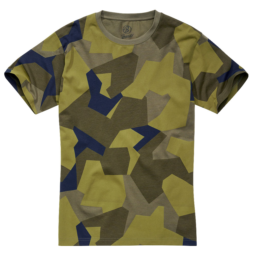 Brandit T-Shirt Baumwolle swedish camo M90