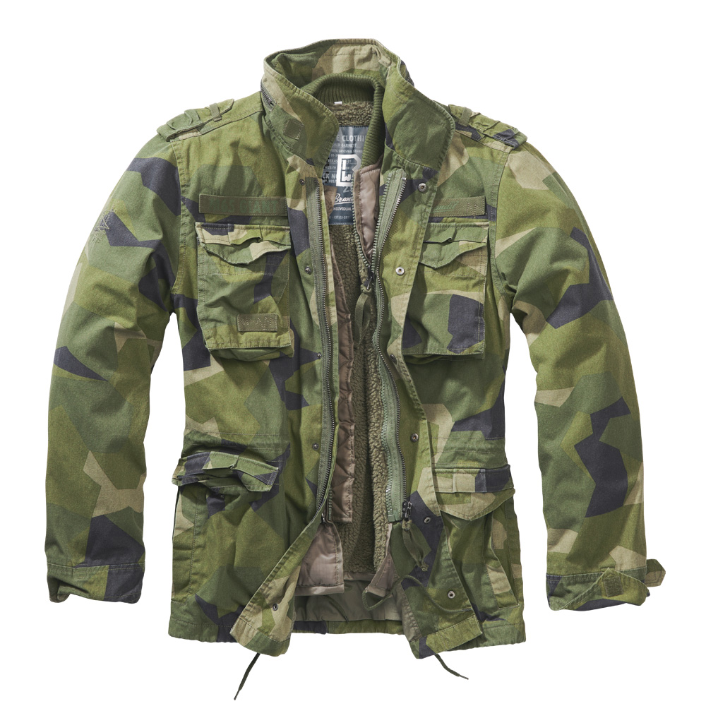 Brandit Jacke M65 Giant swedish camo M90 mit herausnehmbarem Futter