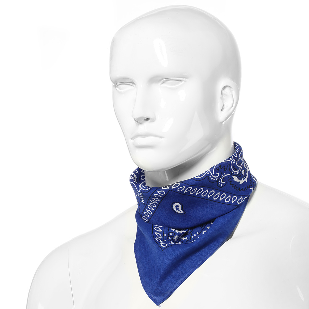 MFH Bandana Halstuch Paisleymuster royalblau-wei Bild 1