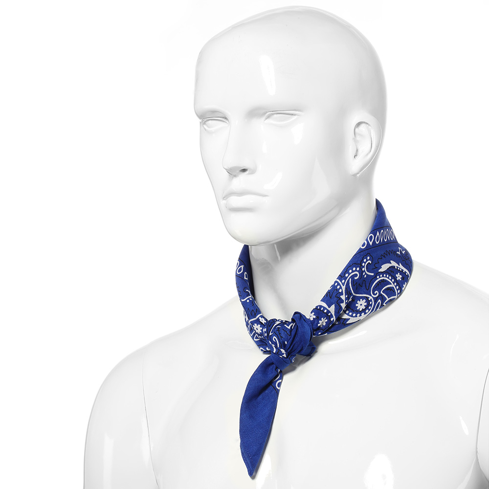 MFH Bandana Halstuch Paisleymuster royalblau-wei Bild 2