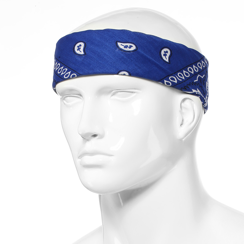 MFH Bandana Halstuch Paisleymuster royalblau-wei Bild 3