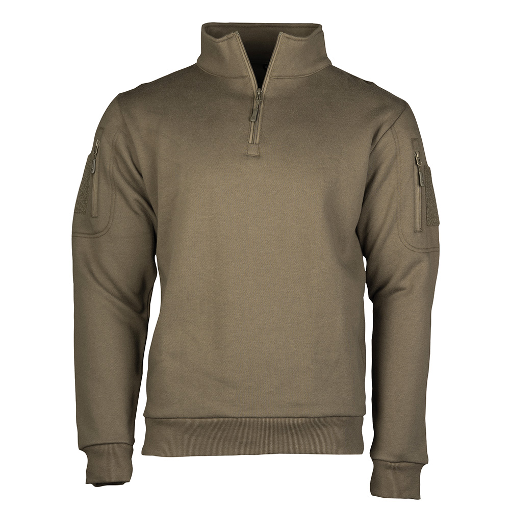 Mil-Tec Sweatshirt Tactical ranger green mit Zipper