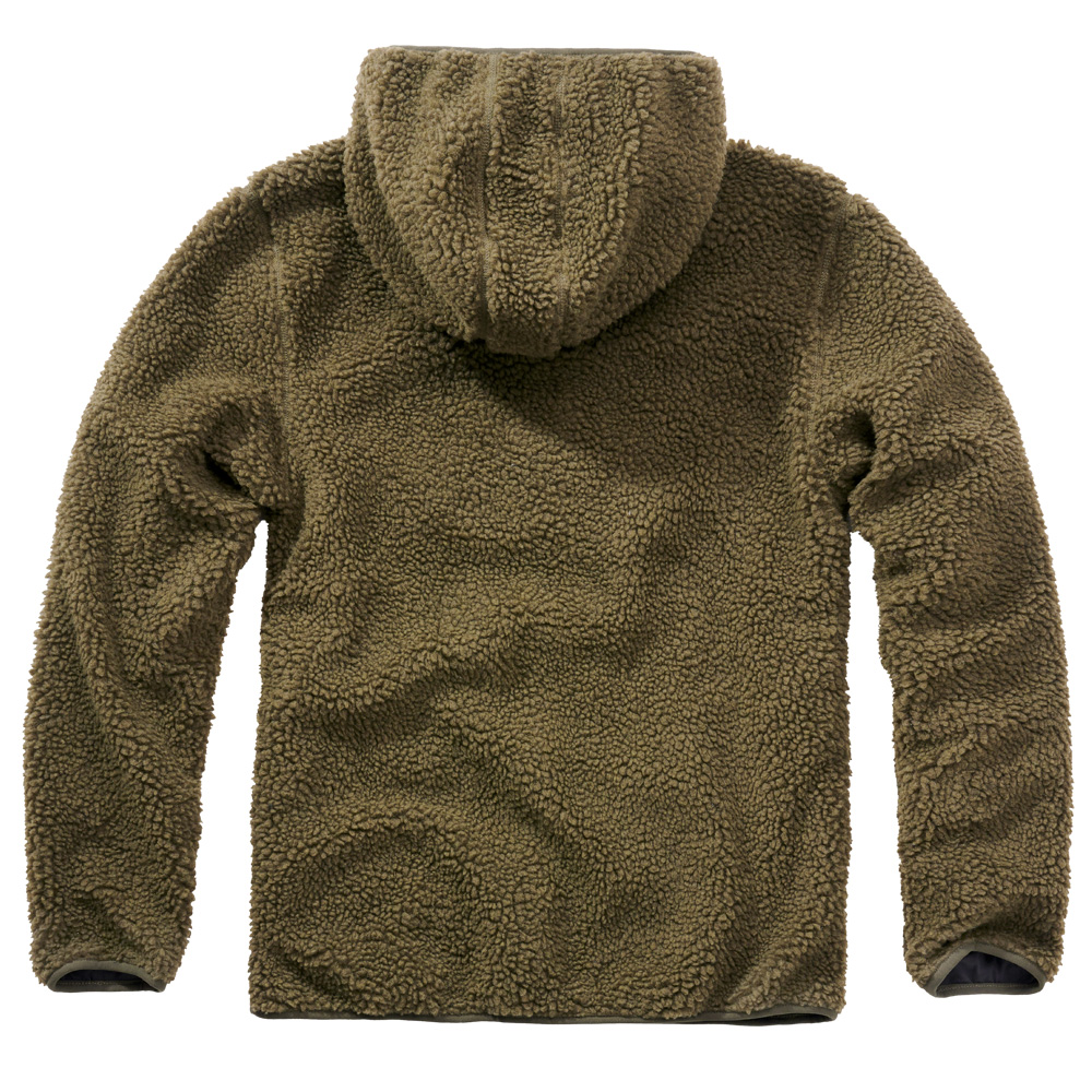 Brandit Kapuzenpullover Teddy Fleece Worker oliv Bild 1