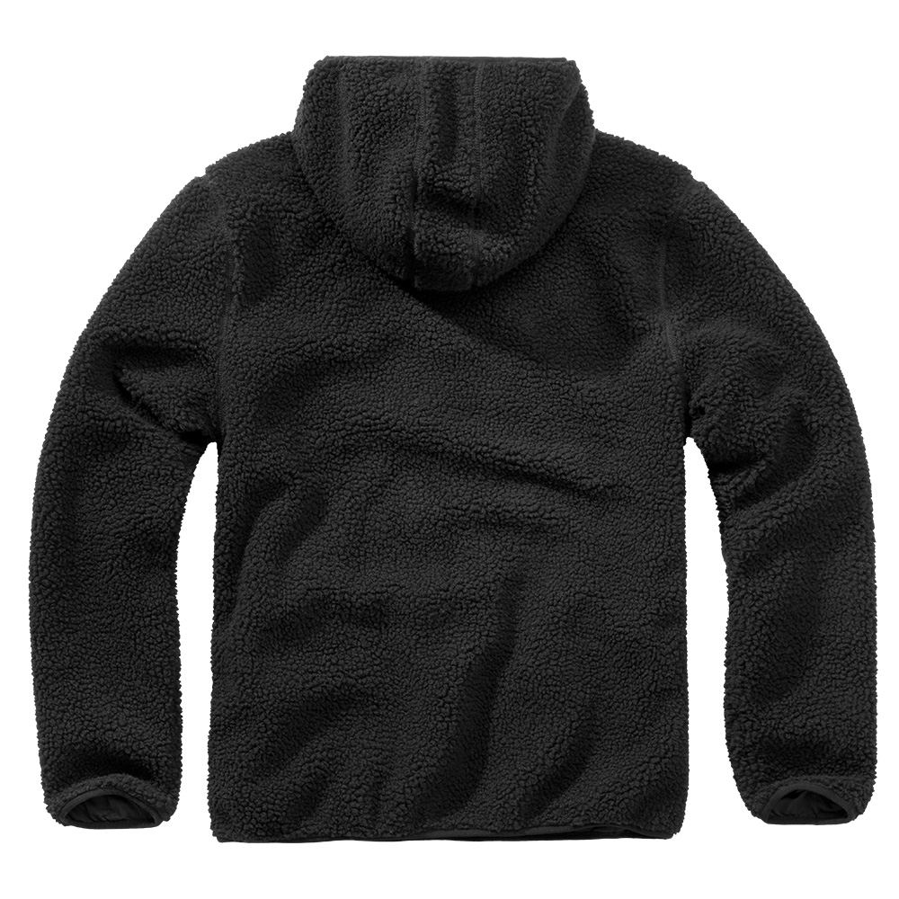 Brandit Kapuzenpullover Teddy Fleece Worker schwarz Bild 1