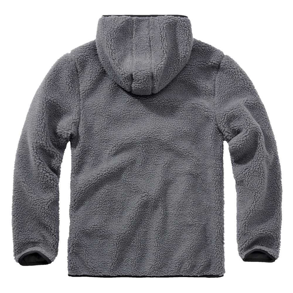 Brandit Kapuzenpullover Teddy Fleece Worker anthrazit Bild 1