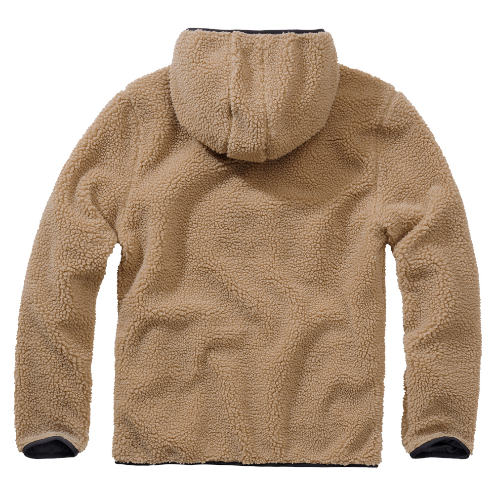 Brandit Kapuzenpullover Teddy Fleece Worker camel Bild 1