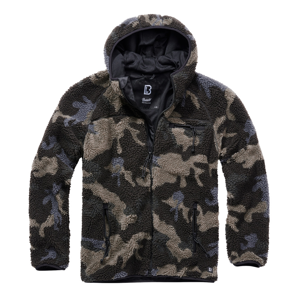 Brandit Jacke Teddyfleece Worker darkcamo