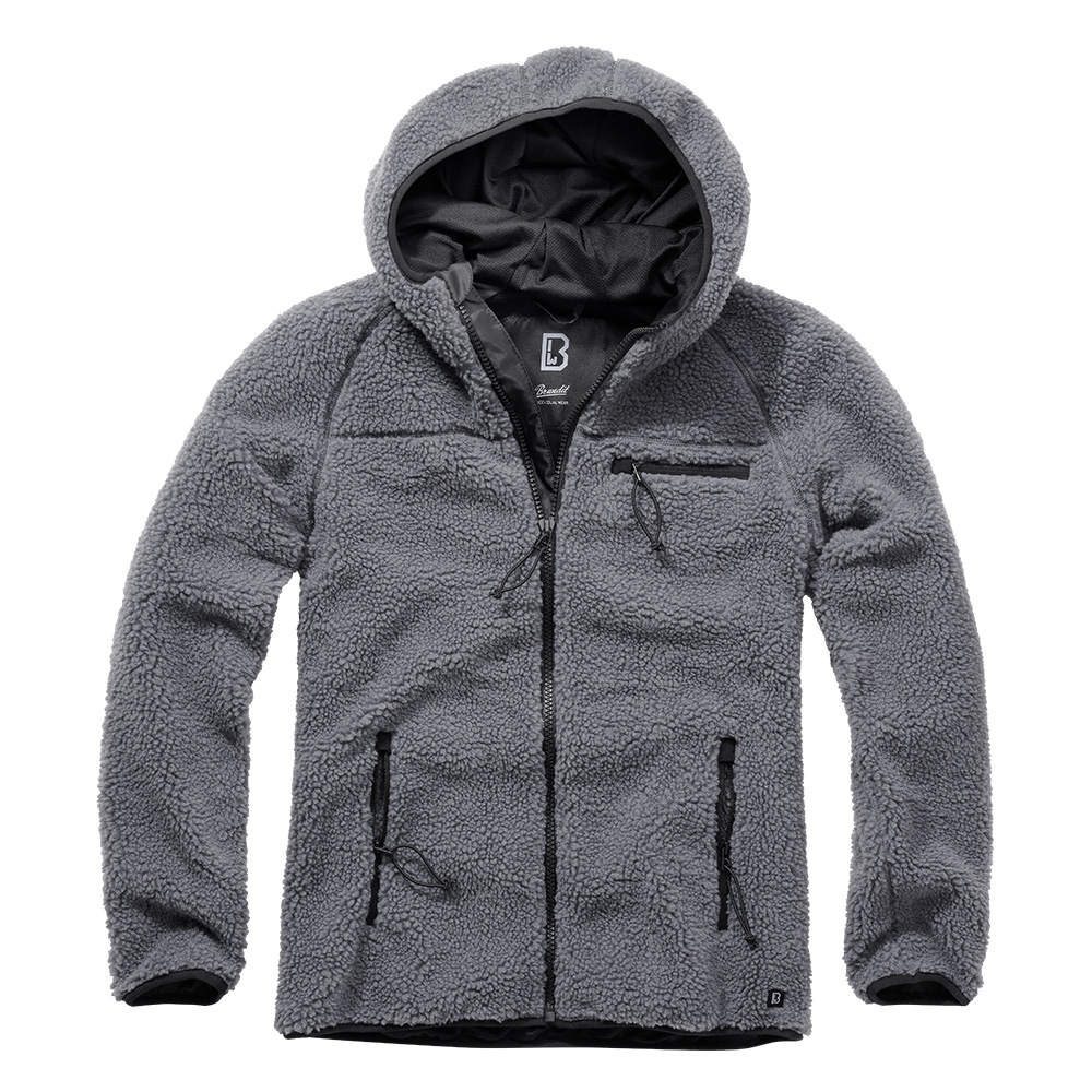 Brandit Jacke Teddyfleece Worker anthrazit