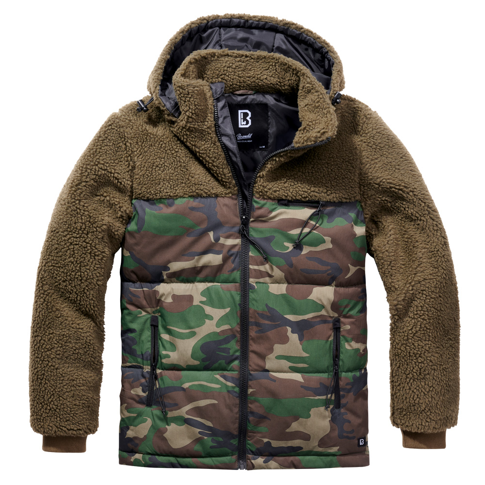 Brandit Teddyfleece Jacke Jackson oliv/woodland