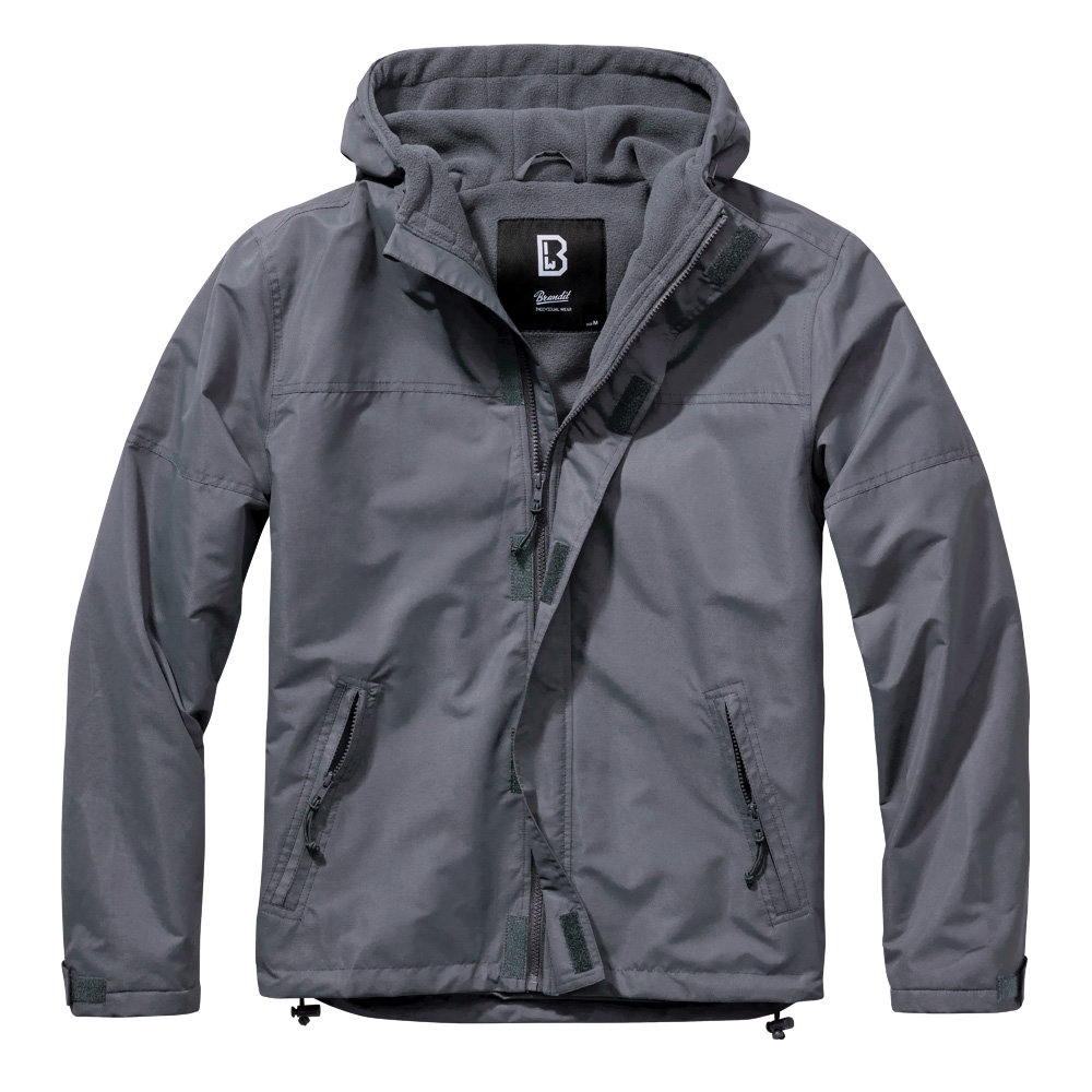 Brandit Jacke Windbreaker Frontzip anthrazit