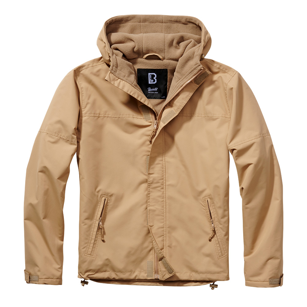 Brandit Jacke Windbreaker Frontzip camel