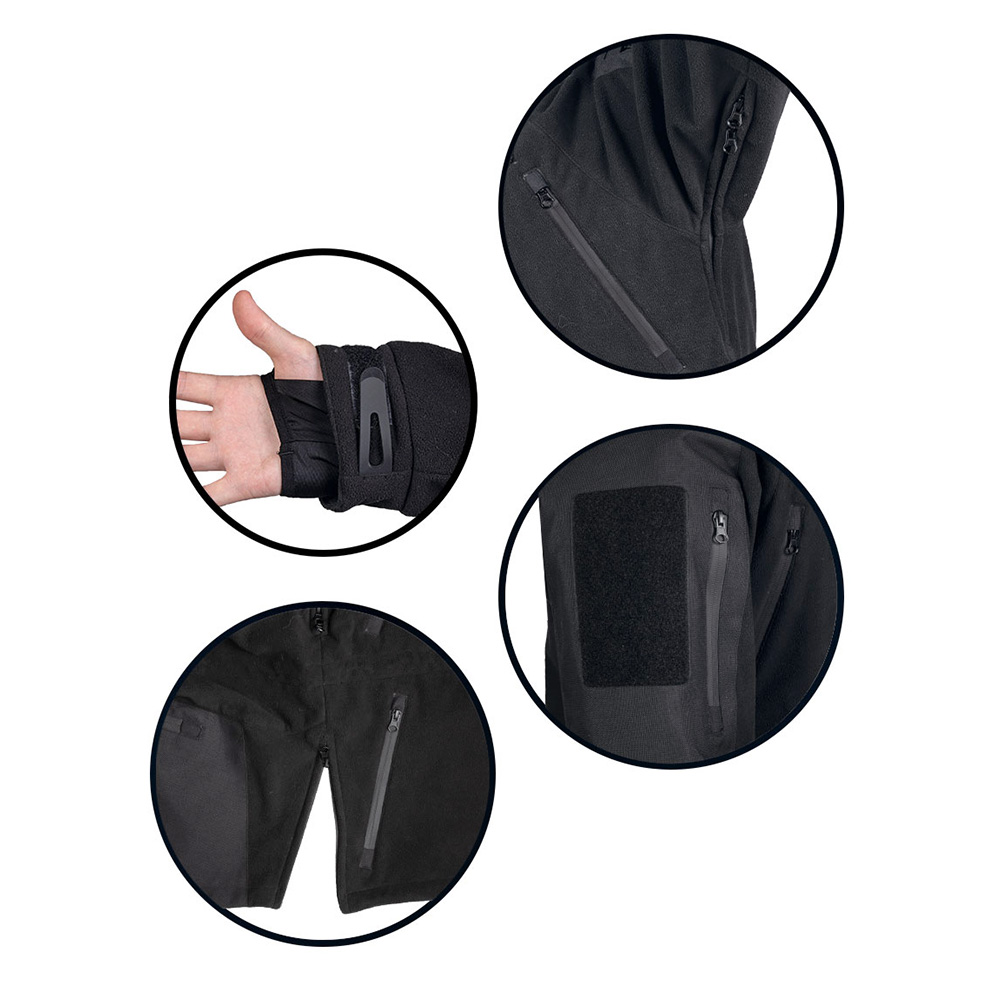 Mil-Tec Kälteschutzjacke Fleece Plus schwarz Bild 1