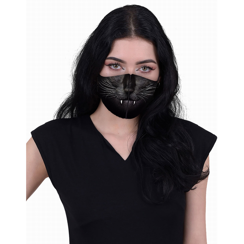 Spiral Stoffmaske Cat Fangs