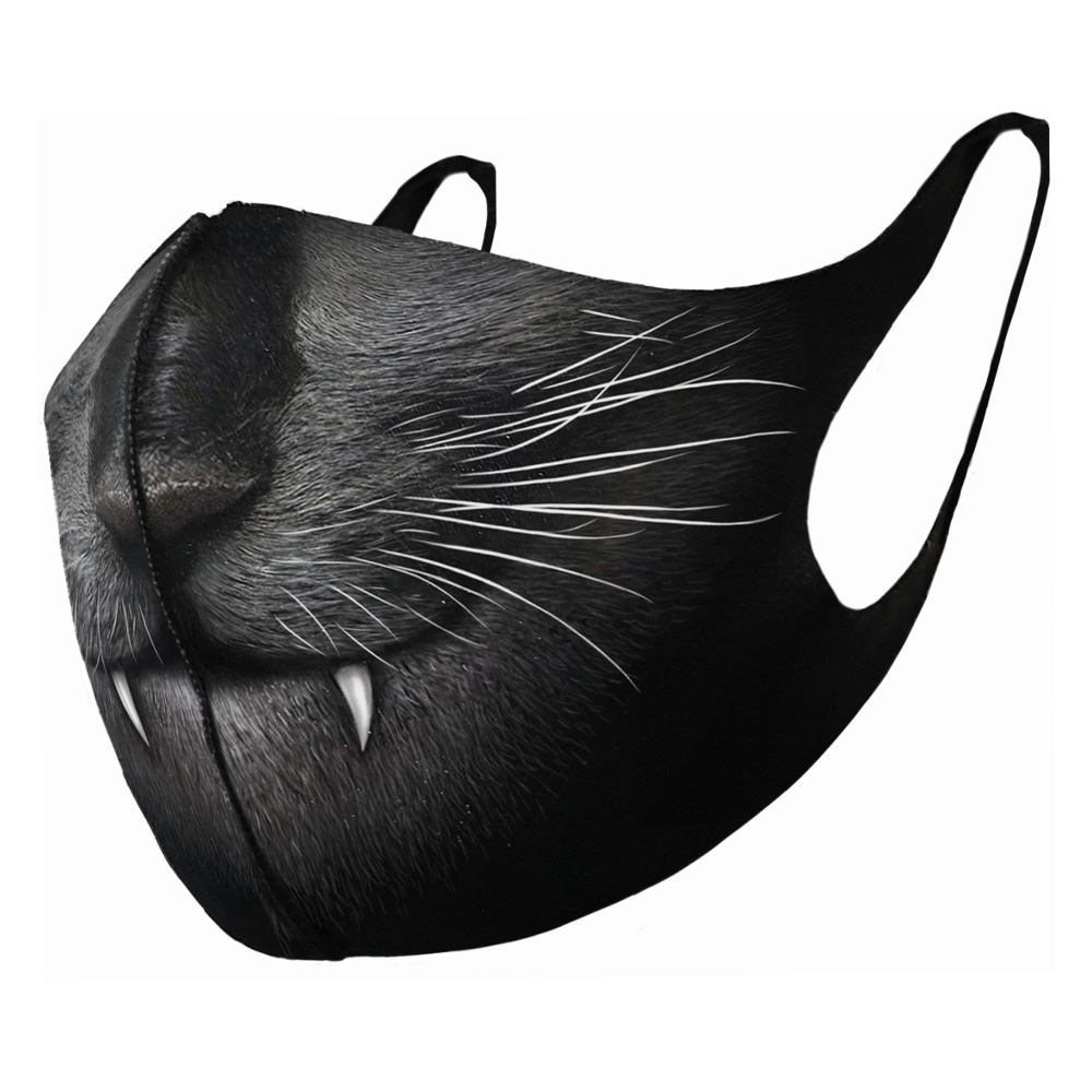 Spiral Stoffmaske Cat Fangs Bild 1