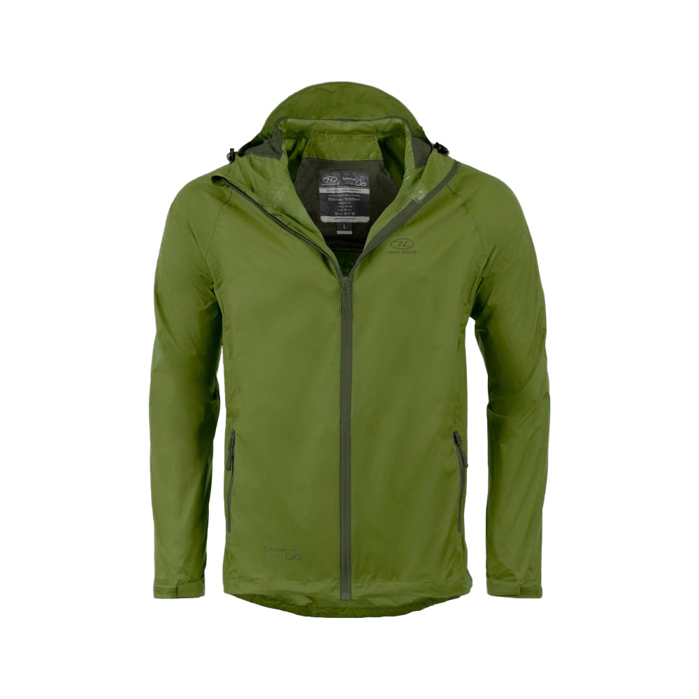 Highlander Regenjacke Stow & Go oliv Bild 4