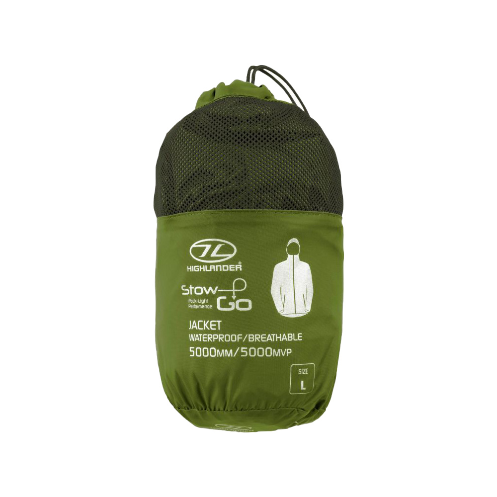 Highlander Regenjacke Stow & Go oliv Bild 5