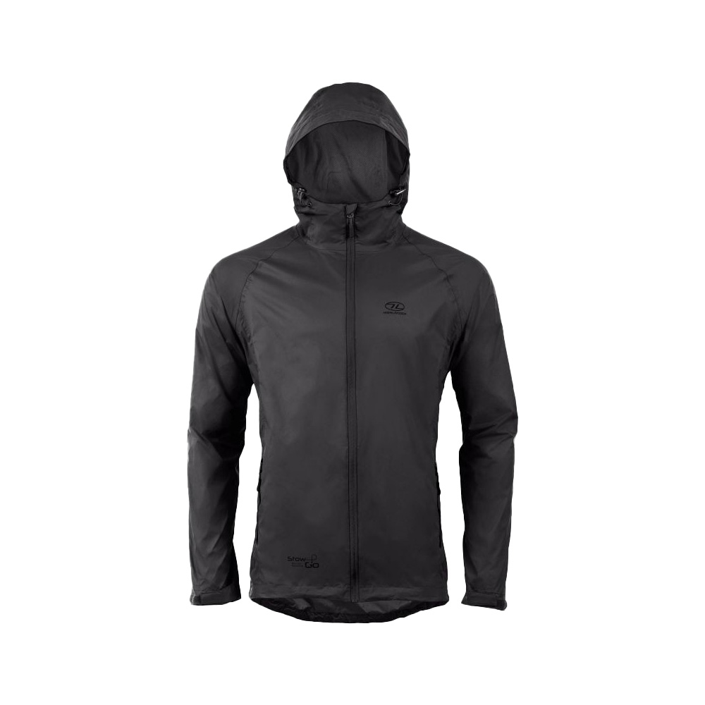 Highlander Regenjacke Stow & Go schwarz