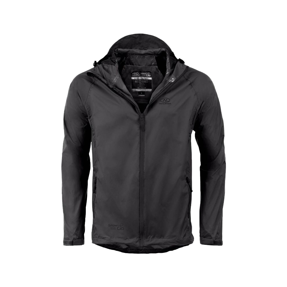 Highlander Regenjacke Stow & Go schwarz Bild 4