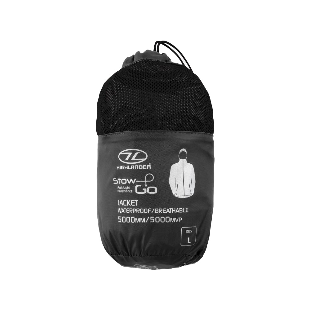 Highlander Regenjacke Stow & Go schwarz Bild 5