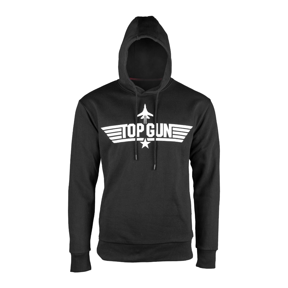 Kapuzenpullover Hoodie Top Gun schwarz