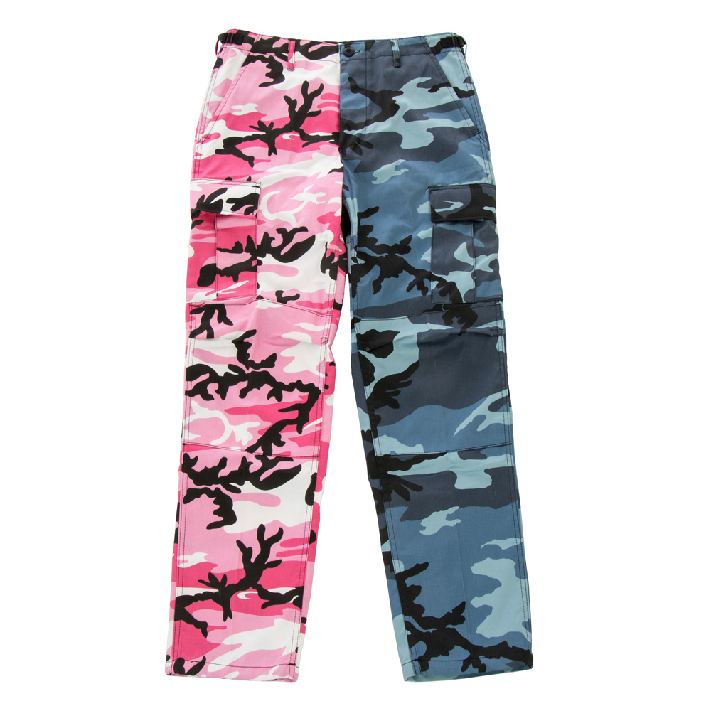 MMB US BDU Hose Two-Tone skyblue-pink camo