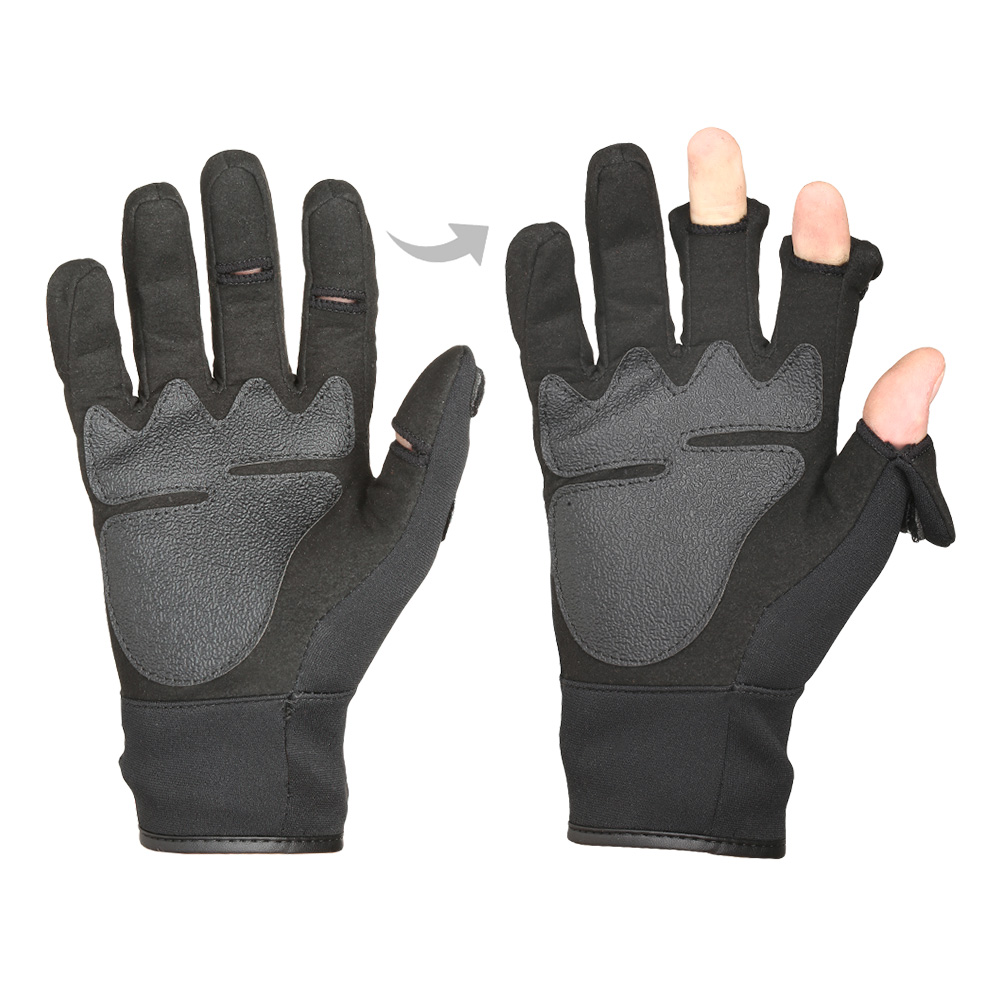 Mil-Tec Handschuh Shooting Gloves Neopren schwarz Bild 2