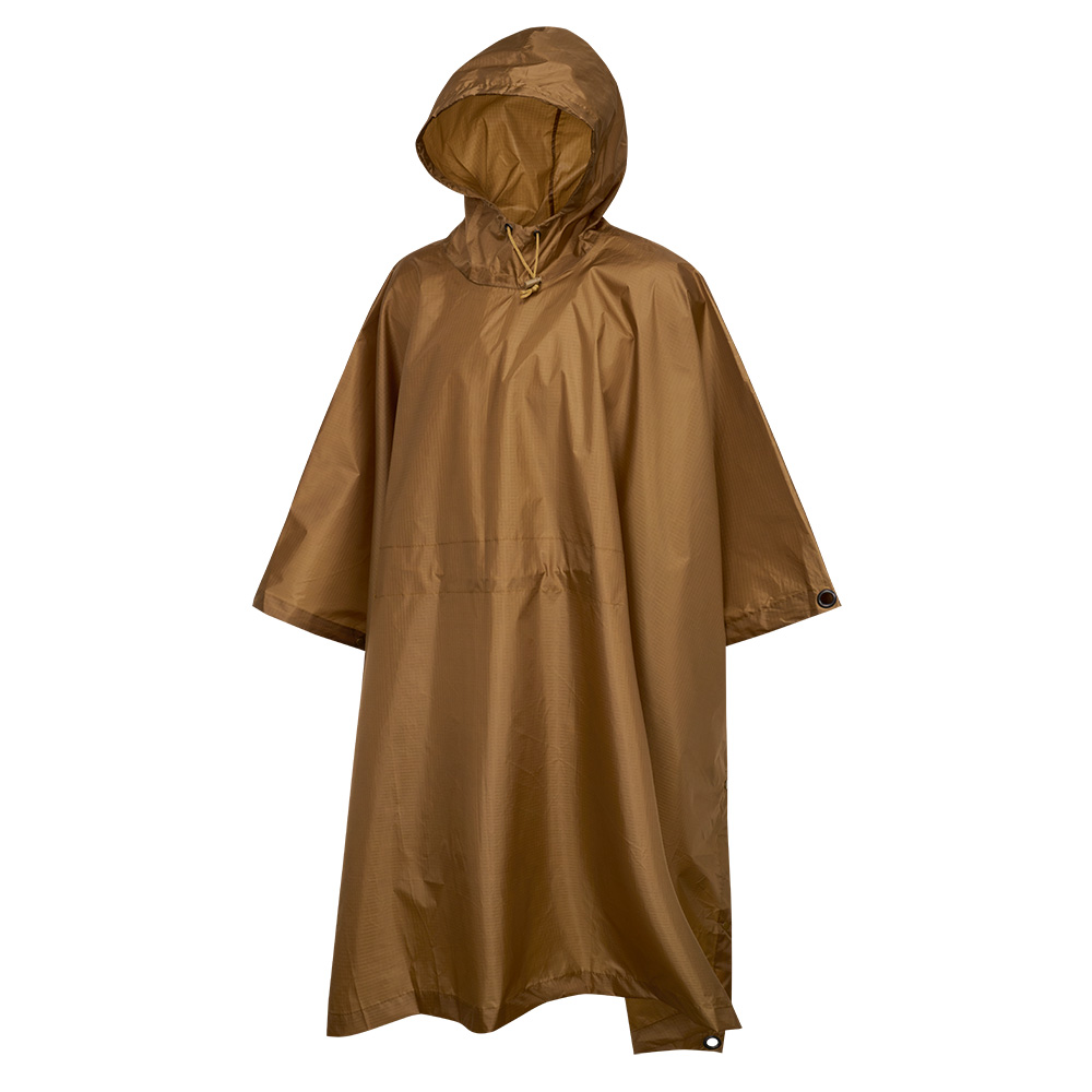 Brandit Poncho Ripstop Regenschutz camel