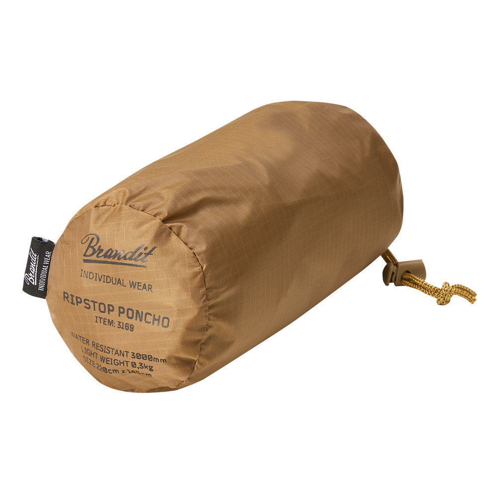 Brandit Poncho Ripstop Regenschutz camel Bild 1