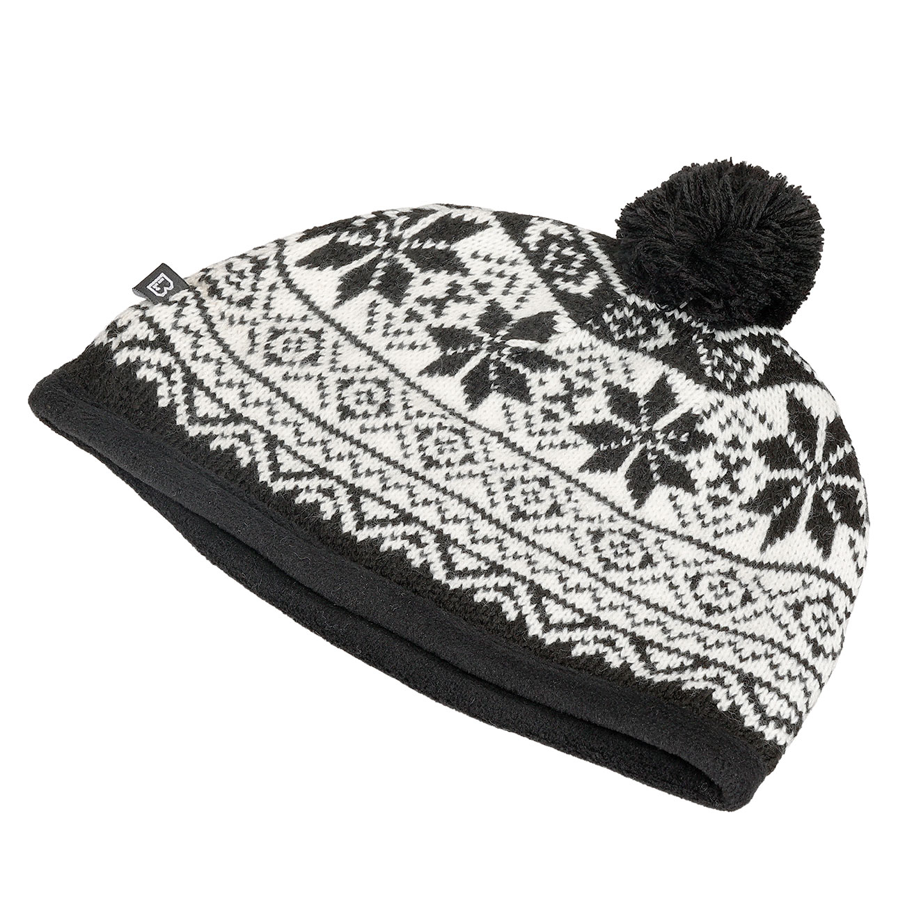 Brandit Strickm�tze Snow Cap schwarz/wei� Bild 2