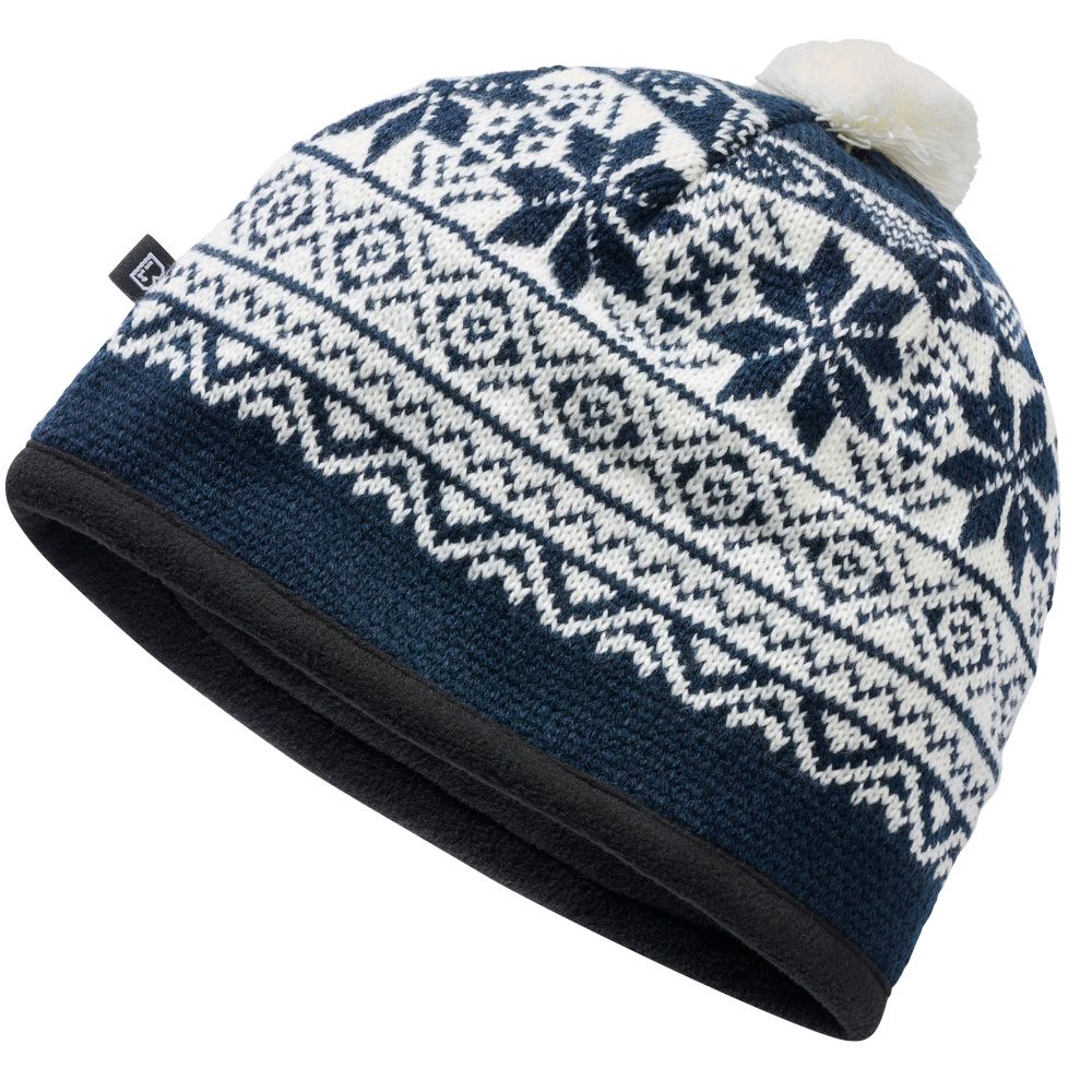 Brandit Strickmtze Snow Cap blau/wei