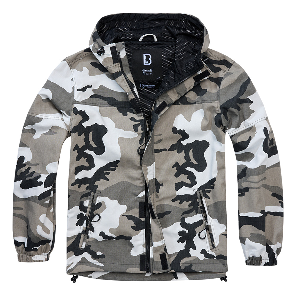 Brandit Sommer Windbreaker Ripstop mit Frontzip urban