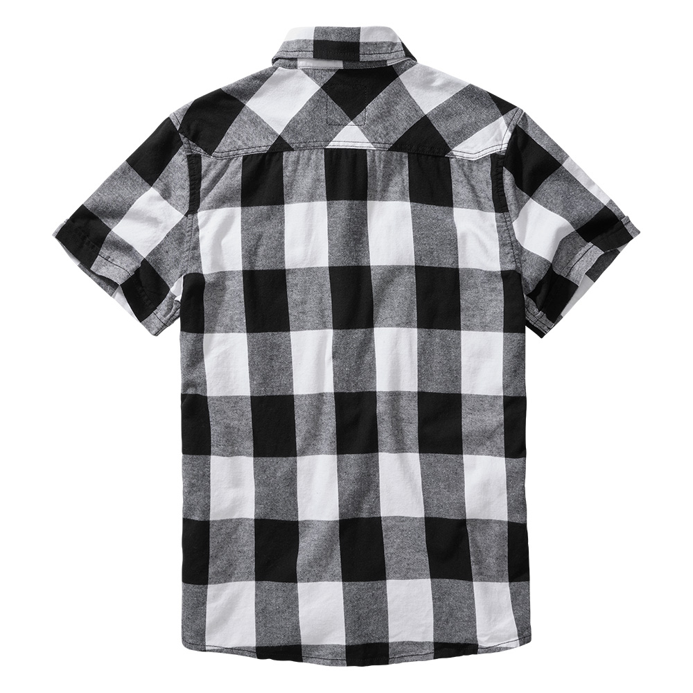 Brandit Checkshirt kurzarm schwarz/weiß kariert Bild 1