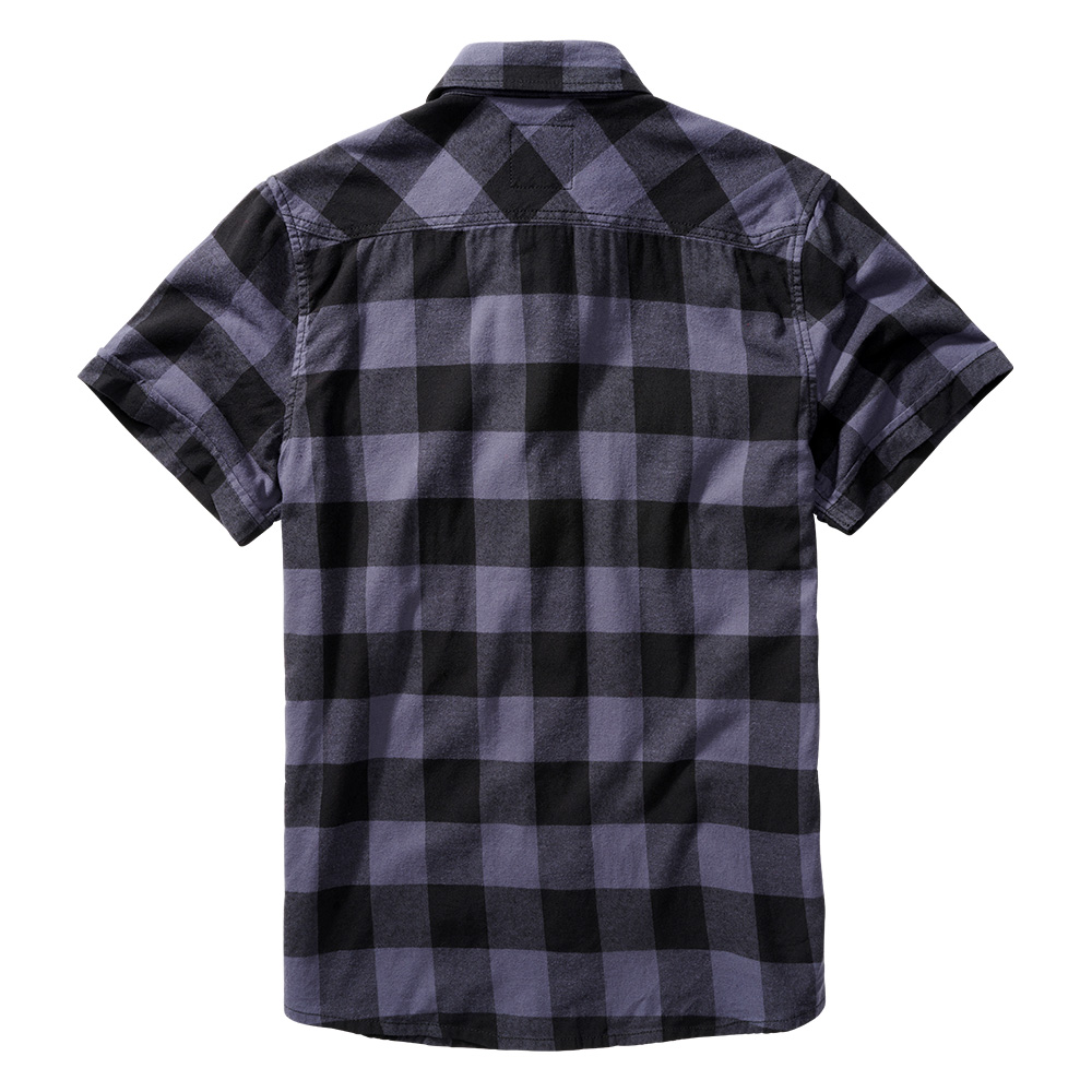 Brandit Checkshirt kurzarm schwarz/grau kariert Bild 1