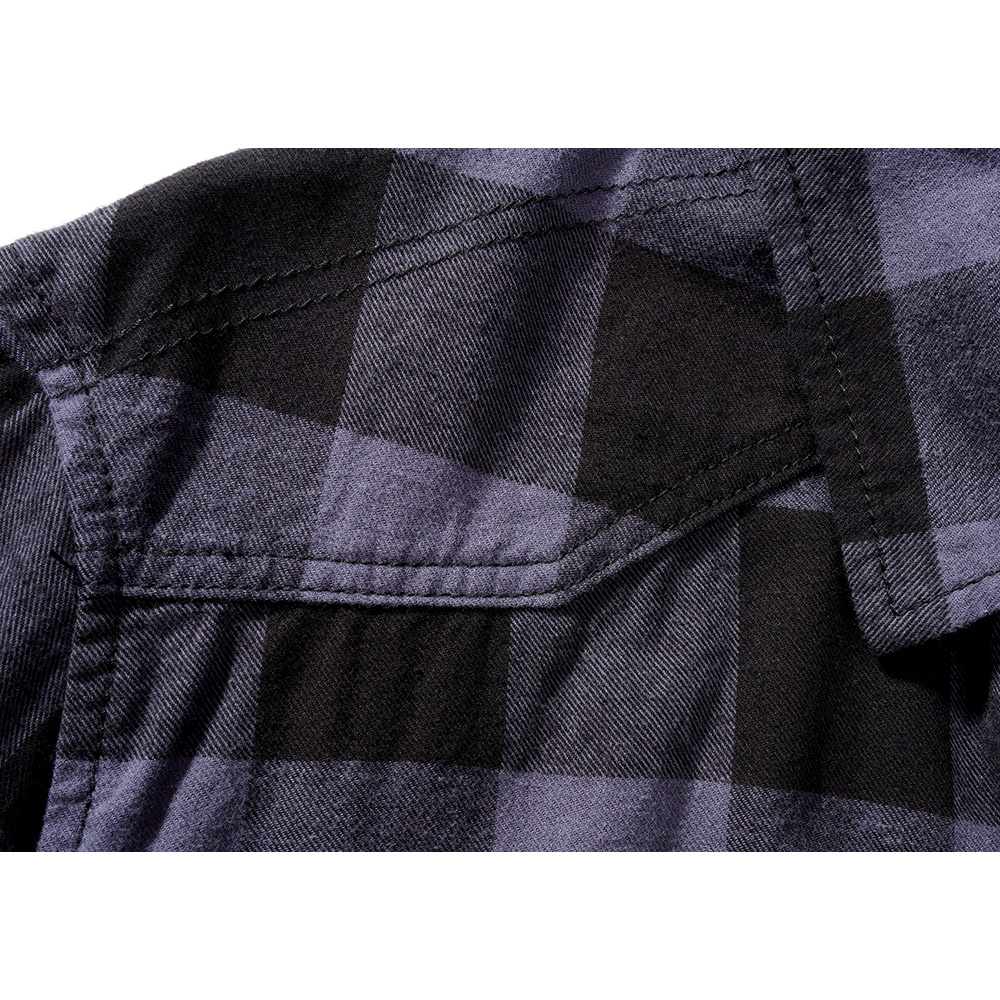 Brandit Checkshirt kurzarm schwarz/grau kariert Bild 4