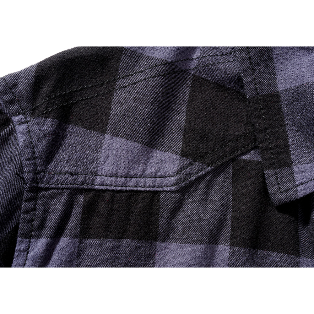 Brandit Checkshirt kurzarm schwarz/grau kariert Bild 1