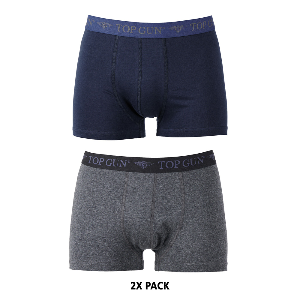 Top Gun Boxershorts 2er Pack dunkelblau/grau