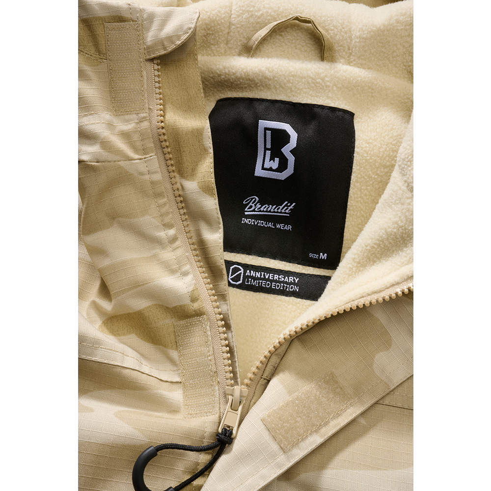 Brandit Jacke Windbreaker Ripstop mit Frontzip sandstorm Bild 2