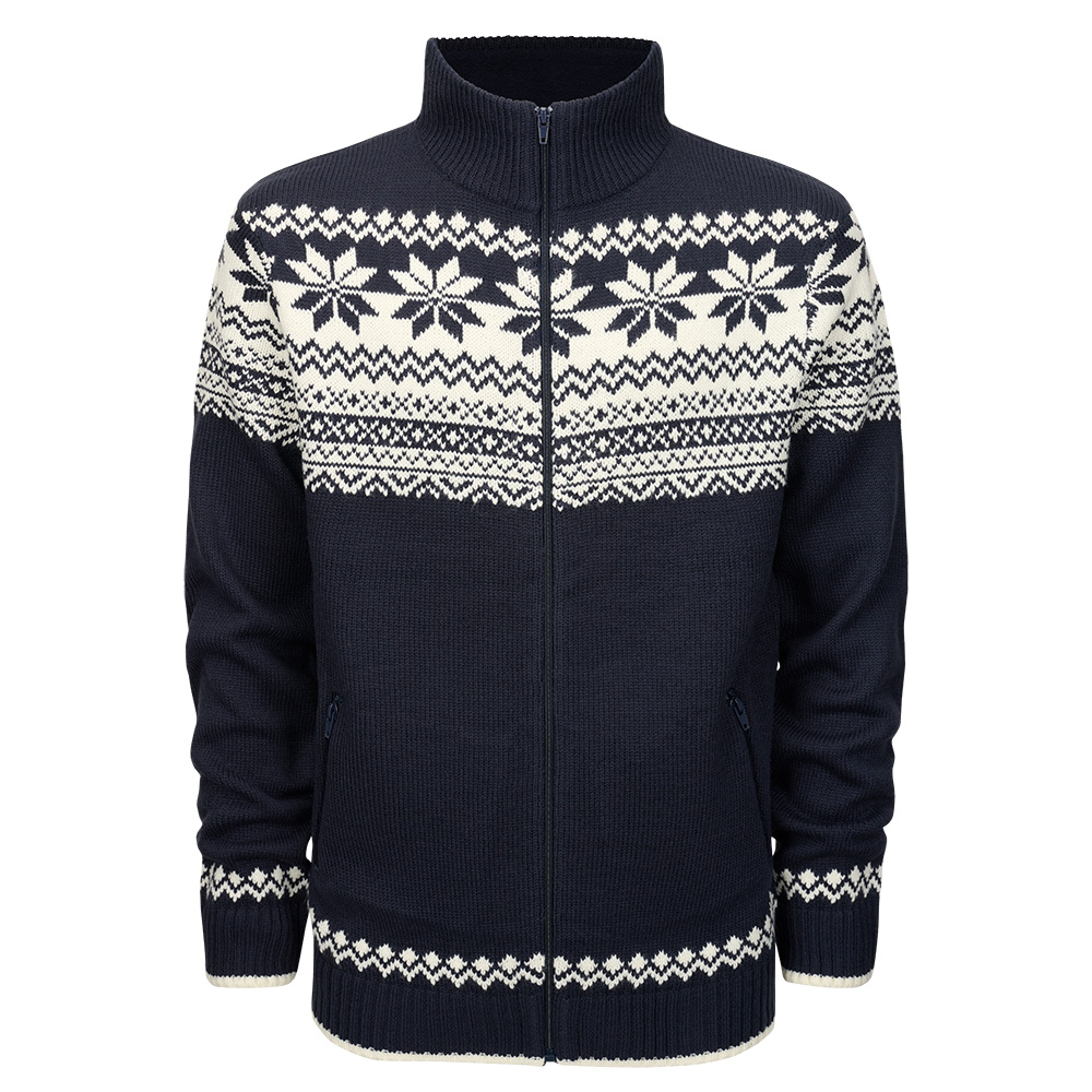 Brandit Strickjacke Norweger Cardigan navy