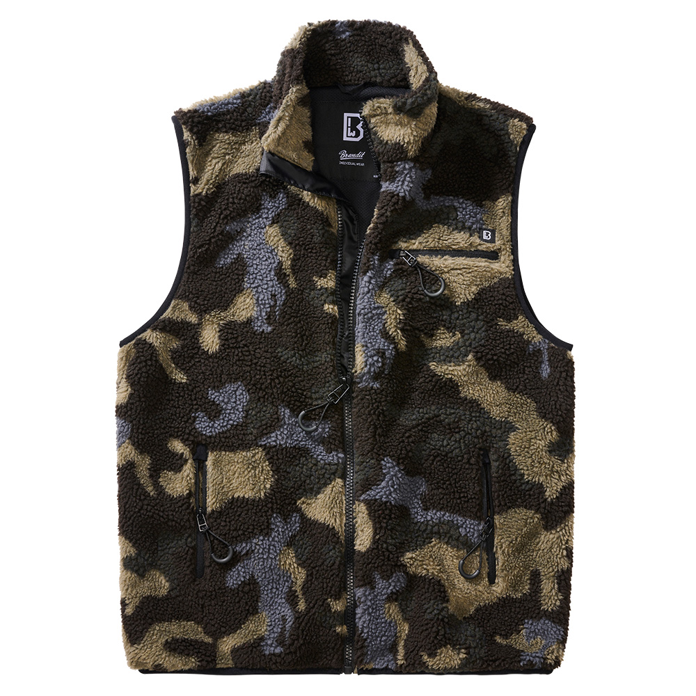 Brandit Fleeceweste Teddyfleece darkcamo