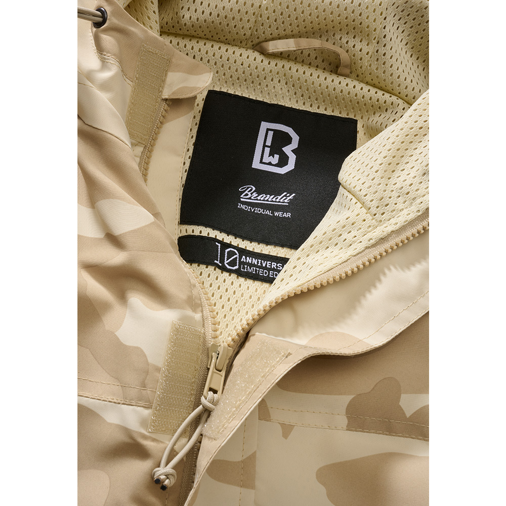 Brandit Sommer Windbreaker mit Frontzip sandstorm Bild 1