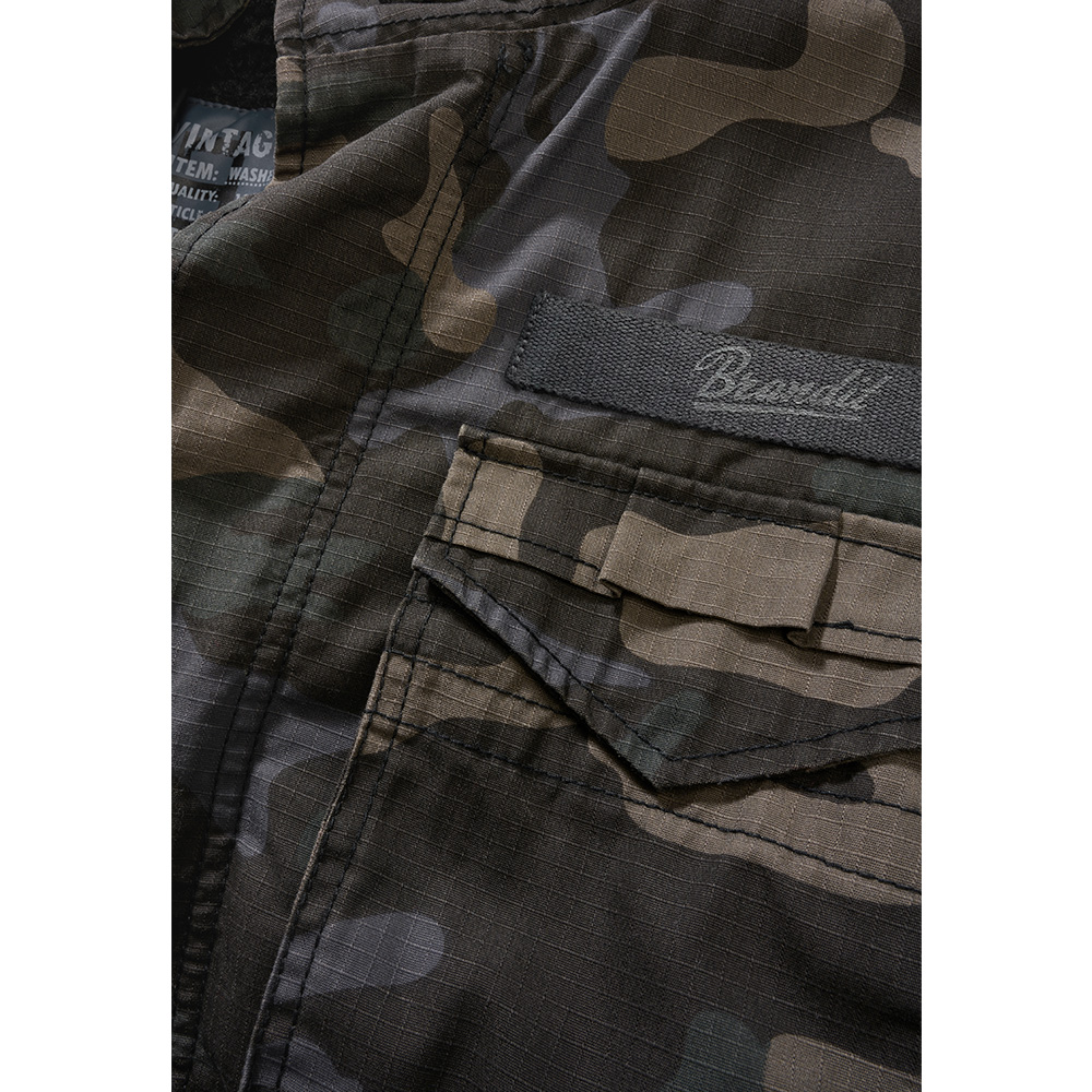 Brandit M65 Jacke Giant Ripstop darkcamo mit herausnehmbarem Futter Bild 3