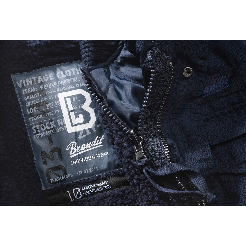 Brandit M65 Jacke Giant Ripstop navy mit herausnehmbarem Futter Bild 1