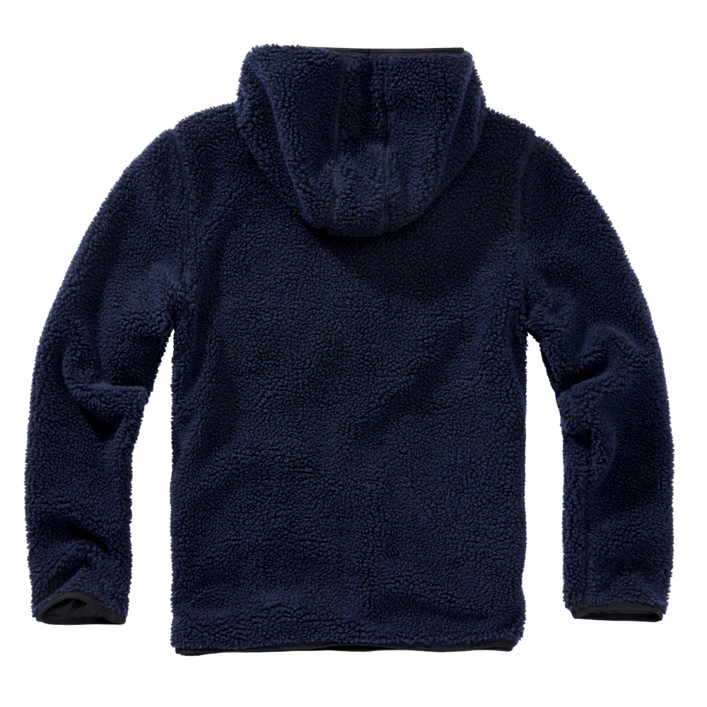 Brandit Kapuzenpullover Teddy Fleece Worker navy Bild 1