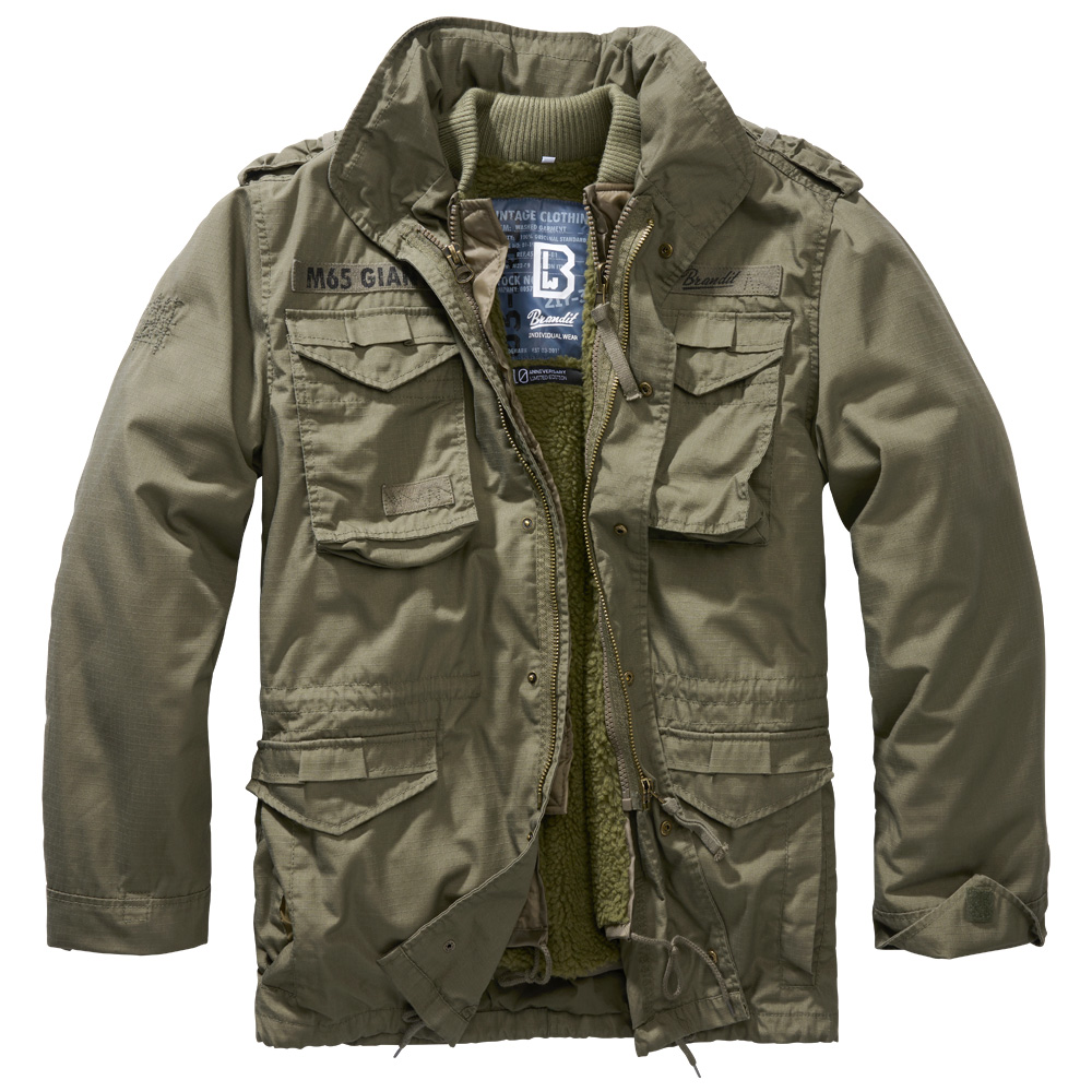 Brandit M65 Jacke Giant Ripstop oliv mit herausnehmbarem Futter kaufen