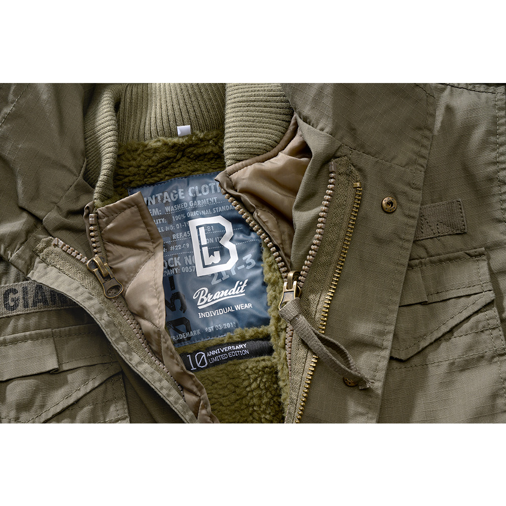 Brandit M65 Jacke Giant Ripstop oliv mit herausnehmbarem Futter kaufen 