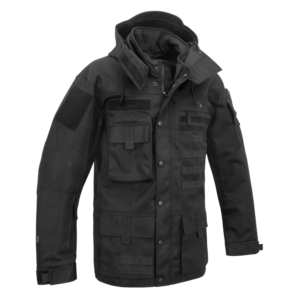 Brandit Outdoorjacke Performance schwarz wasserabweisend