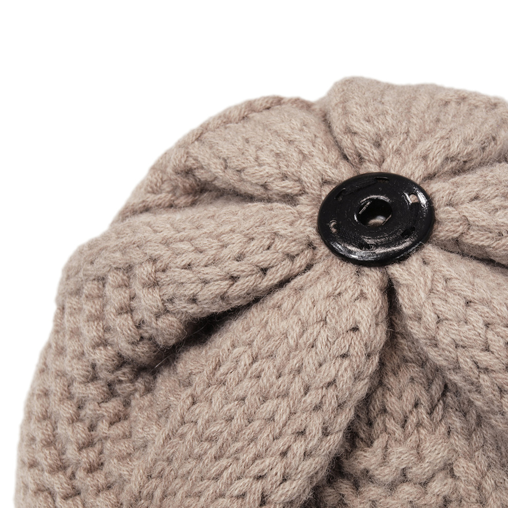 Origin Outdoors Strickmtze Bobble 100% Merinowolle mit abnehmbaren Bommel beige Bild 1