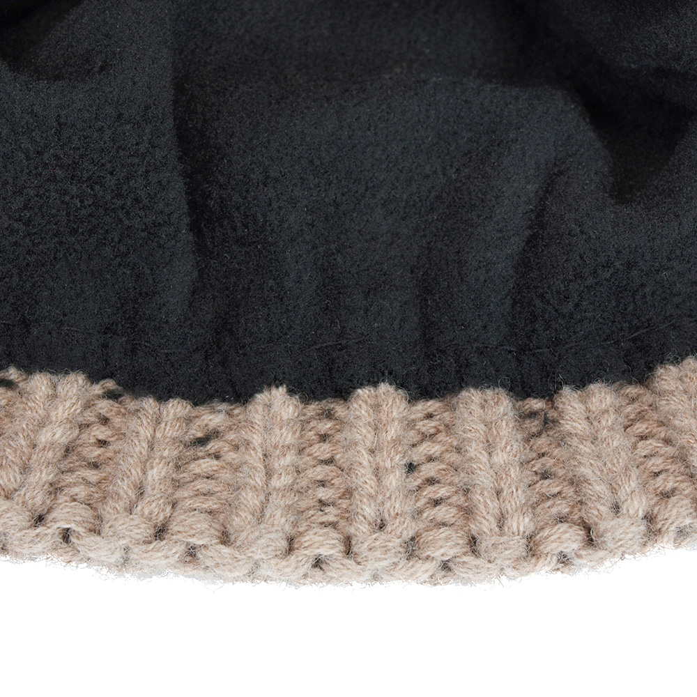 Origin Outdoors Strickmtze Bobble 100% Merinowolle mit abnehmbaren Bommel beige Bild 2