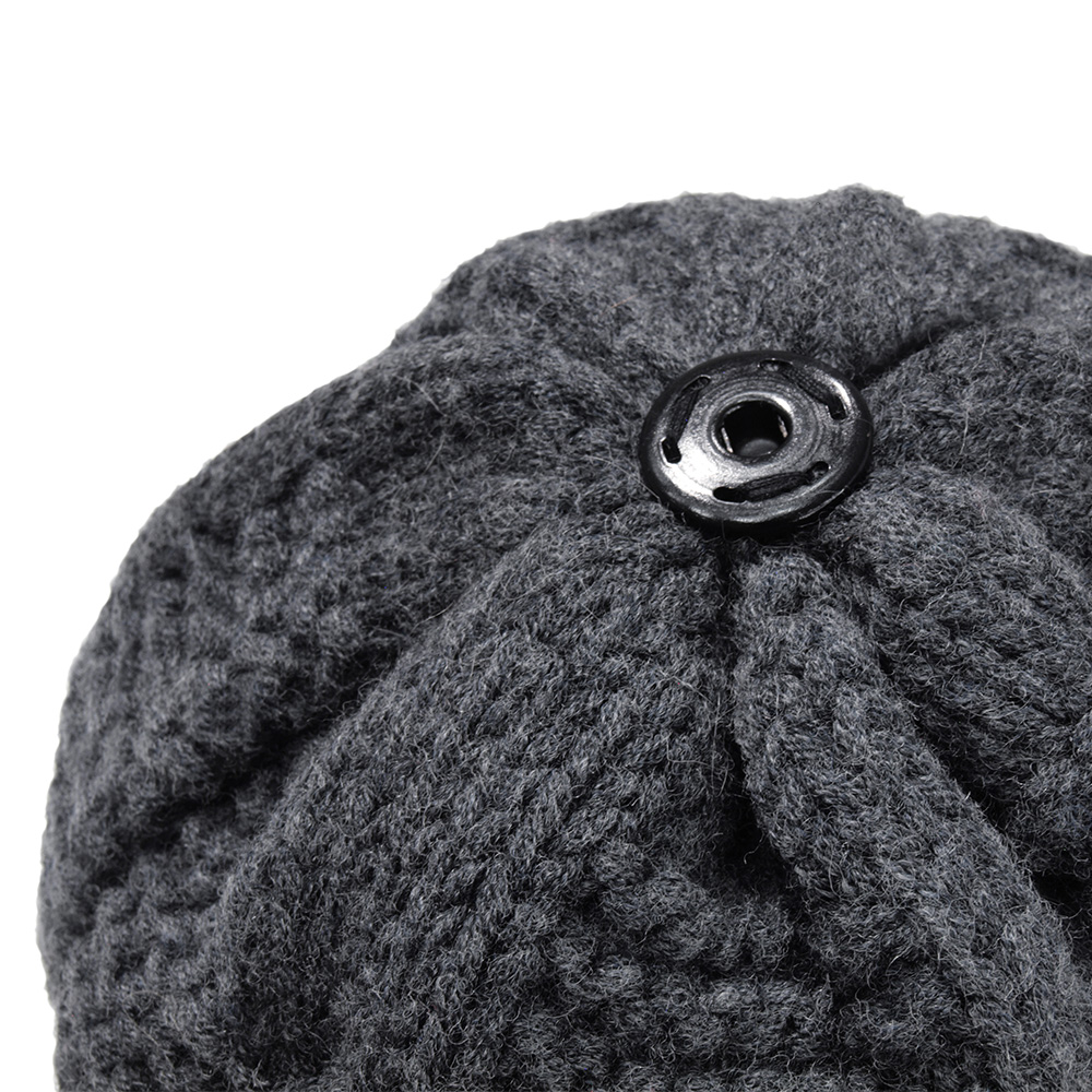 Origin Outdoors Strickmtze Bobble 100% Merinowolle mit abnehmbaren Bommel grau Bild 1