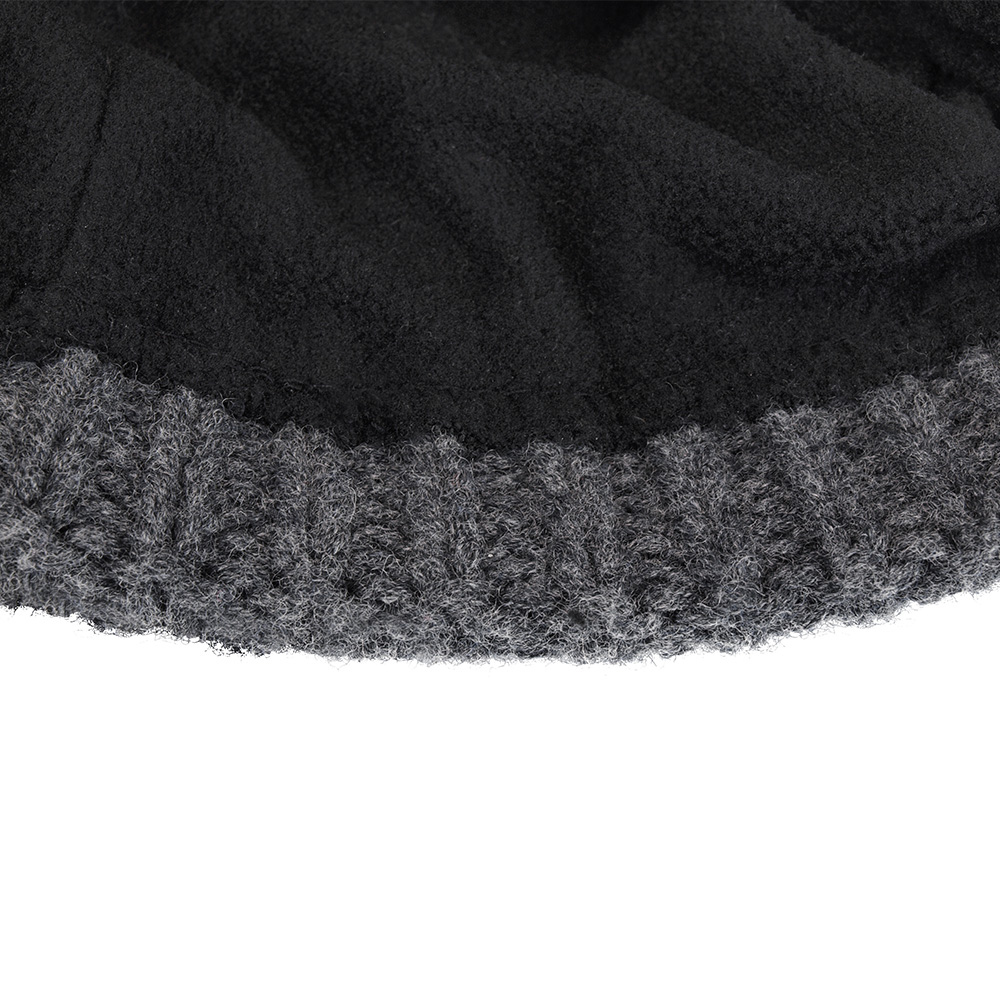 Origin Outdoors Strickmtze Bobble 100% Merinowolle mit abnehmbaren Bommel grau Bild 2